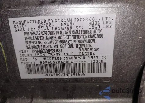 2022 Nissan Sentra Sv Xtronic Cvt z USA, uszkodzony, nr VIN 3N1AB8CV3NY241636